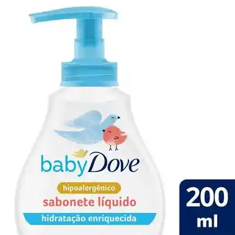Supermercados Mateus Sabonete líquido baby dove hidratação enriquecida 200ml oferta