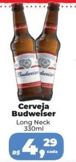 Supermercados Mateus Cerveja Budweiser 330ml oferta