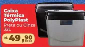 Supermercados Mateus Caixa Térmica PolyPlast 32L oferta