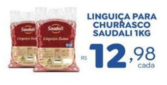 Bahamas Supermercados Linguiça para Churrasco Saudali 1kg oferta