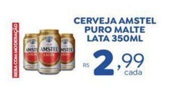 Bahamas Supermercados Cerveja Amstel Puro Malte Lata 350ml oferta