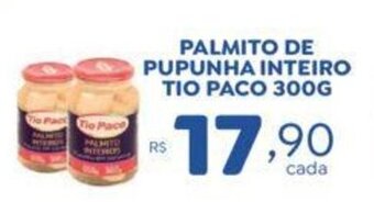 Bahamas Supermercados Palmito de Pupunha Inteiro Tio Paco 300g oferta