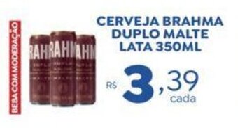 Cerveja Brahma Duplo Malte Lata 350ml