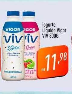 Supermercados Pague Menos Iogurte liquido vigor viv oferta