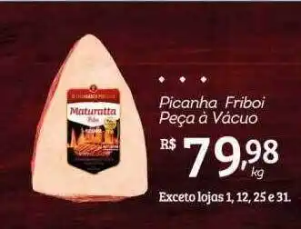 Supermercados Pague Menos Picanha friboi peça vácuo oferta