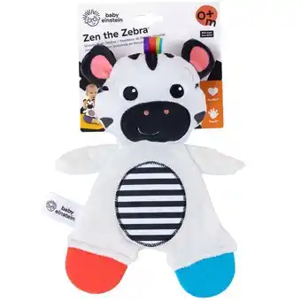 Ri Happy Zen, a zebra pelúcia sensorial com mordedor - baby einstein oferta