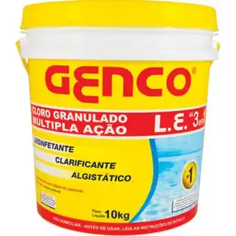 Pão de Açúcar Cloro granulado genco balde 10kg oferta