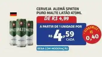Bahamas Mix Cerveja alemã spaten puro malte latão oferta