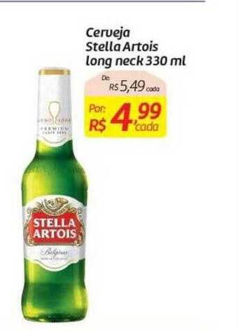 Comper Cerveja stella artois long neck oferta