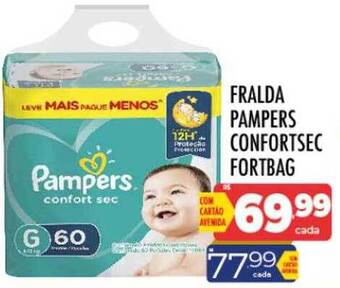 Supermercados Avenida Fralda pampers confortsec fortbag oferta