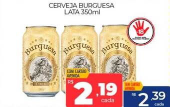 Supermercados Avenida Cerveja burguesa oferta