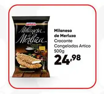 Zaffari Milanesa de merluza corancte congelados artico oferta