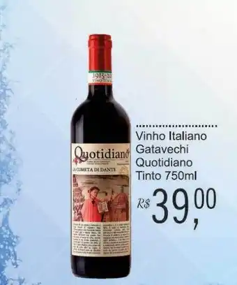 Vinho italiano gatavechi quotidiano tinto