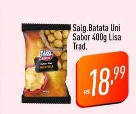 Supermercados Pague Menos Salg.batata uni sabor oferta