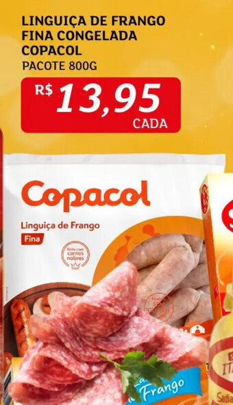 Assaí Atacadista Linguiça de frango Fina Congelada Copacol 800g oferta
