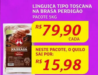 Assaí Atacadista Linguiça Tipo Toscana Na Brasa Perdigão 5kg oferta