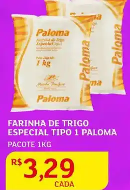 Assaí Atacadista Farinha de Trigo especial tipo 1 Paloma 1kg oferta