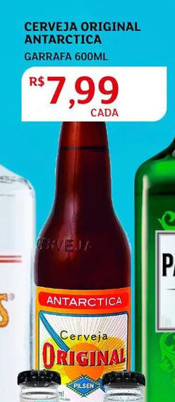 Assaí Atacadista Cerveja Original Antarctica 600ml oferta