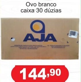 Calvo Atacadista Ovo Branco caixa 30 duzias oferta