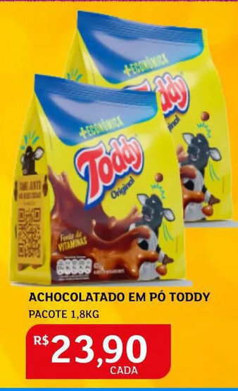 Assaí Atacadista Achocolatado em pó Toddy 1.8kg oferta