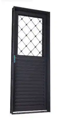 Quero Quero Porta ferro machado mista grade xadrez c/postigio 50941 85x215x6 dir oferta