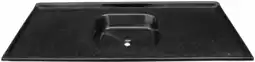 Pia flipper marmorite 120cm grpr preto 122x14x56cm