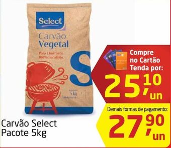 Tenda Atacado Carvão select pacote 5kg oferta