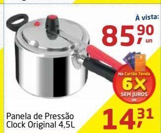 Panela de pressão clock original 4,5l