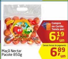Tenda Atacado Maçã nectar pacote 850g oferta