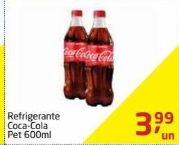Tenda Atacado Refrigerante coca-cola pet 600ml oferta