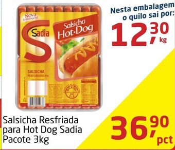 Tenda Atacado Salsicha resfriada para hot dog sadia pacote 3kg oferta