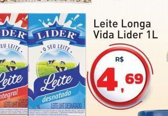 Tonin Superatacado Leite longa vida lider 1l oferta