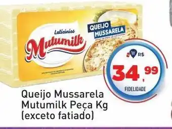Tonin Superatacado Queijo mussarela mutumilk kg oferta