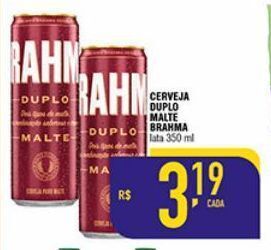 Mercantil Rodrigues Cerveja duplo malte brahma 350ml oferta