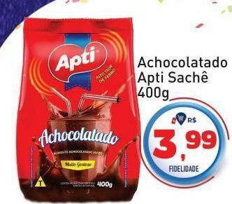 Tonin Superatacado Achocolatado apti 400g oferta
