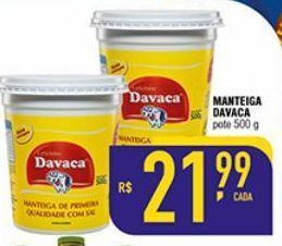 Mercantil Rodrigues Manteiga davaca 500g oferta