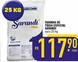 Farinha de trigo sarandi 25kg