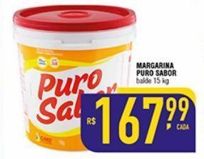 Mercantil Rodrigues Margarina puro sabor 15kg oferta