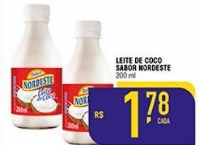Mercantil Rodrigues Leite de coco nordeste 200ml oferta