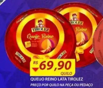 Queijo Reino lata Tirolez