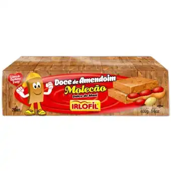 Doce de amendoim irlofil molecão embalagem 400g