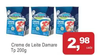 Mineirão Atacarejo Creme de leite Damare tp 200g oferta