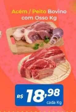Atakarejo Acem peito bovino com osso kg oferta