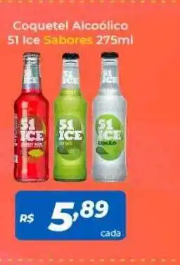Atakarejo Coquetel alcoólico 51 ice sabores oferta