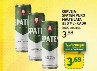 Cooper Cerveja spaten puro malte lata oferta