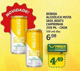 Cooper Bebida alcoólica mista skol beats caipirinha oferta