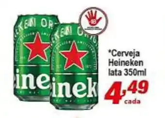 Cerveja Heineken lata 350ml