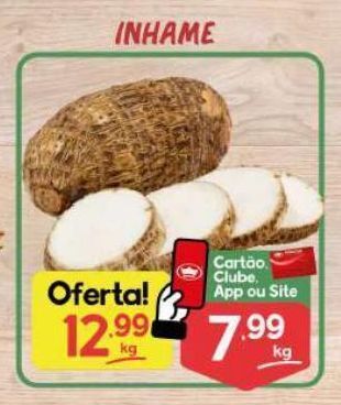 Supermercados Princesa Inhame kg oferta