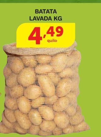 Roldão Batata lavada kg oferta