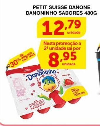 Roldão Petit suisse danone danoninho sabores 480g oferta